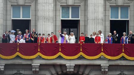 Fotos de la coronación de los reyes del Reino Unido, Carlos III y Camila. /