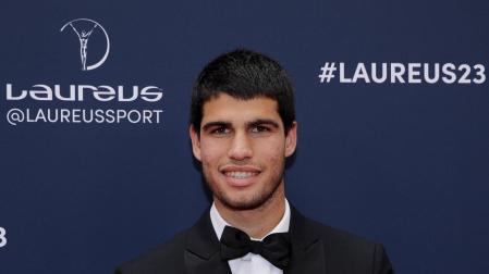 Carlos Alcaraz durante la gala de los Laureus