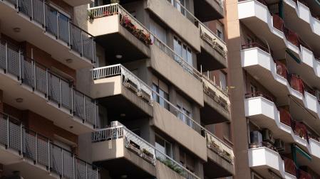 Fachada de un edificio en Barcelona
