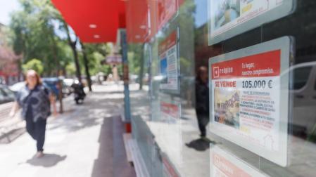 Una agencia inmobiliaria, en Madrid