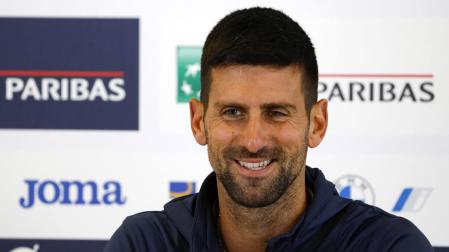 Novak Djokovic, este jueves en su comparecencia ante los medios
