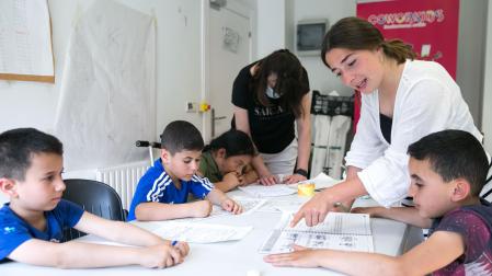 Voluntarias en una de las actividades de COworkids.