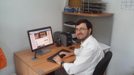 Jorge Garrido San Román, candidato de Falange Española a la alcaldía de Pamplona