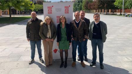 Acto de campaña de Cristina Ibarrola (UPN) y su equipo