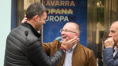 Javier García y Miguel Tellado, este sábado en Pamplona