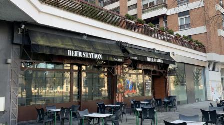 Beer Station, en la calle Monasterio de Aberin, antes de su cierre