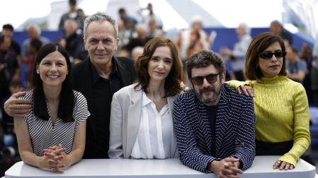 Helena Miquel, Jose Coronado, Ana Torrent y María León, en Cannes
