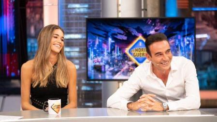 Ana Soria y Enrique Ponce, en su visita este martes al plató de 'El Hormiguero'