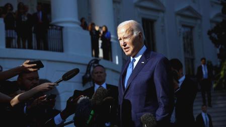 Joe Biden atiende a los medios en la Casa Blanca