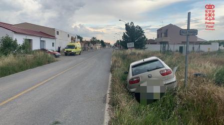 Una mujer ha resultado herida en un accidente de tráfico que se ha producido en Mélida