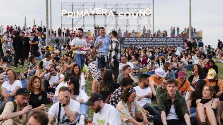 Ambiente de la primera jornada del festival musical Primavera Sound que se celebra estas fechas en Barcelona
