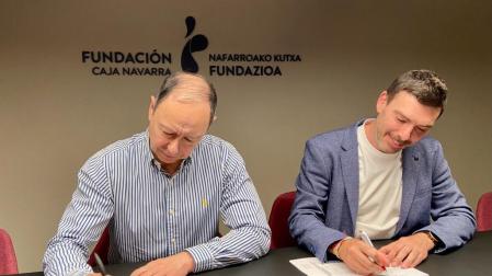 José Ángel Andrés (presidente Fundación Caja Navarra) y Gorka García (Managing Director de Nair Center).
