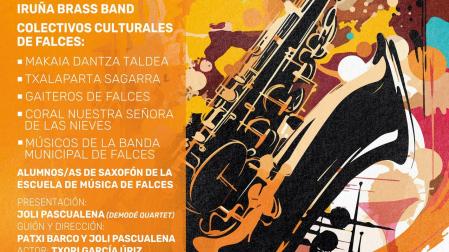 Falces homenajea hoy al saxofonista Pedro Iturralde con un espectáculo escénico-musical en el que participan multitud de artistas y colectivos.