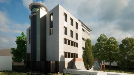 Imagen de la futura fachada de la Residencia Deportiva Fuerte del Príncipe