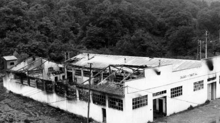 La nave de Cauchos del Norte, destruida