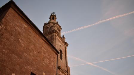 Vista de la iglesia de Santa María de Piedramillera (Navarra)