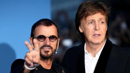 Los exBeatles Ringo Starr y Paul McCartney