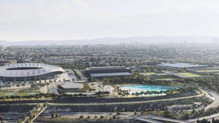 La playa impulsada por el Atlético de Madrid y proyectada por Wavegarden se construirá al lado del estadio Metropolitano