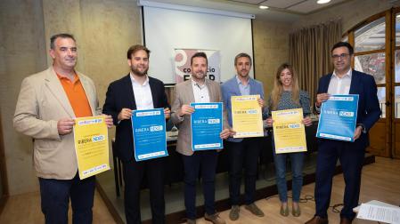 A: BLANCA ALDANONDO
F: 14/06/2023
P: DE IZDA. A DCHA.; RAFAEL LOSCOS SANZ (GRUPO AXIUM), GONZALO SOTO ESCUDERO (CAJA RURAL), ALEJANDRO TOQUERO GIL (PRESIDENTE CONSORCIO EDER), SERGIO VILLAVA GOMEZ (GERENTE CONSORCIO EDER), NATALIA OLIVER GIMENO (GRUPO ENHOL) Y EDUARDO REDRADO LITAGO (ZABALA INNOVATION)
L: TUDELA
T: CONSORCIO EDER; PRESENTACION DE LA II EDICION DEL PROGRAMA RIBERA NEXO