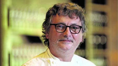 Andoni Luis Aduriz, en su restaurante Mugaritz de Rentería