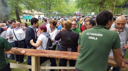 Instantánea de una edición anterior de la fiesta de San Pedro.