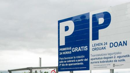 Imagen del aparcamiento de la Runa
