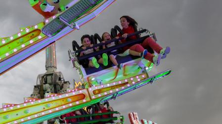 Una de las atracciones en unos Sanfermines anteriores