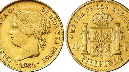 Monedas del reinado de Isabel II acuñadas en Filipinas