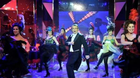 Una escena de un programa de Sálvame en 2012.