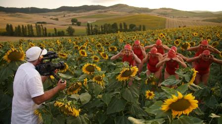 Un momento del rodaje del cortometraje 'El vuelo de las libélulas'