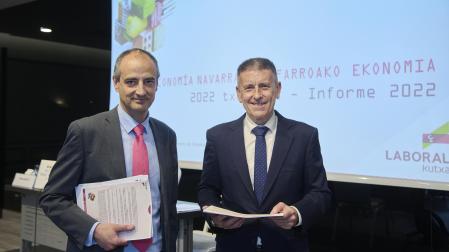 El departamento de Estudios de Laboral Kutxa presenta el 'Informe de Economía de Navarra' correspondiente a 2022. En la presentación también se incluyen las previsiones económicas para el presente año 2023.