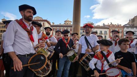 Foto del Día de las Peñas en Pamplona./