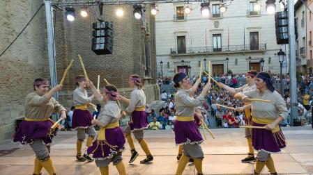 Paloteado del Casco Antiguo de Tudela durante las fiestas de San Pedro 2023