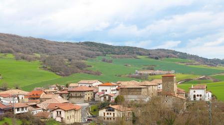Vista de Ollo desde Senosiain