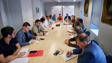 Reunión de coordinación del dispositivo sanitario para los Sanfermines celebrada hoy en el Hospital Universitario de Navarra (HUN)