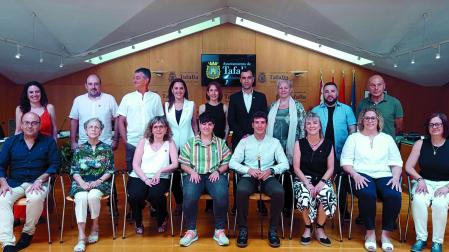 La corporación municipal de Tafalla tras la constitución del ayuntamiento el pasado 17 de junio