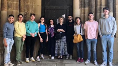 Estudiantes que participan en el proyecto KiNESIS, coordinado por la Universidad de Navarra y el Observatorio de la Realidad Social de Navarra