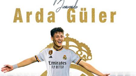 Imagen publicada por el Real Madrid en redes sociales dando la bienvenida a Arda Güler