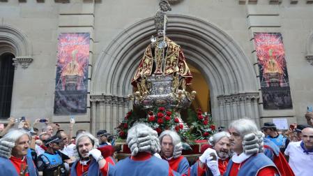 Imágenes de la procesión de San Fermín 2023