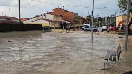 Inundaciones en Caparroso por las lluvias
