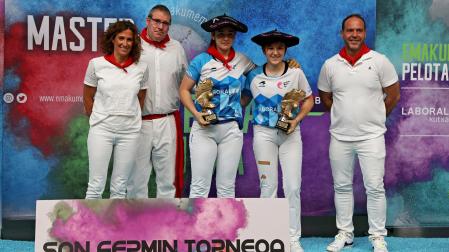 Gaminde y Zabaleta, campeonas del San Fermín femenino de Emakumen Master Cup