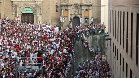 Cuesta de Santo Domingo, tercer encierro.