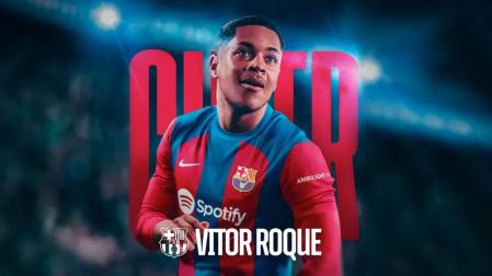 El FC Barcelona ficha a Vitor Roque hasta 2031