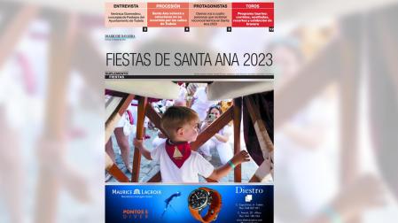 Portada del suplemento de Fiestas de Tudela