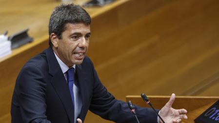 Carlos Mazón, durante su discurso de investidura