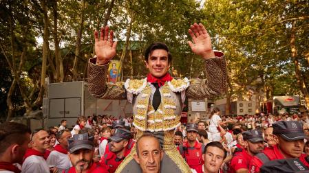 Fotos de la octava y última corrida de la Feria de San Fermín./