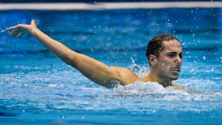 Dennis González, primer campeón del mundo en solo libre en natación artística