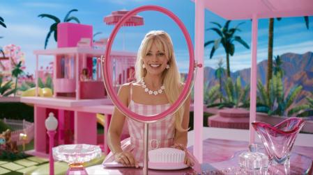 Fotos del estreno de la película 'Barbie' en Madrid.