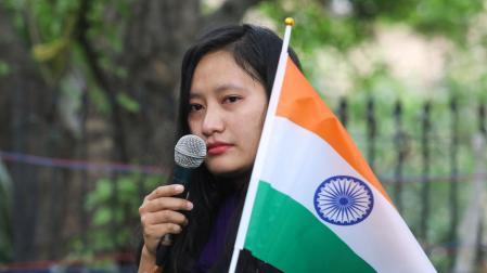 Una mujer de la tribu kuki en Manipur