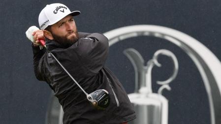 Jon Rahm en la última jornada en el Royal Liverpool Golf Club
